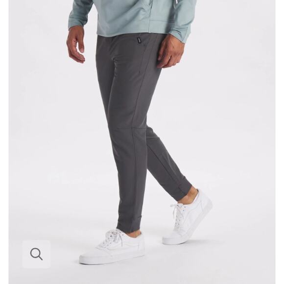 Unrl Pants Mens Large Performance Joggers Gray Athletic Tapered Leg Casual Work - Picture 1 of 16